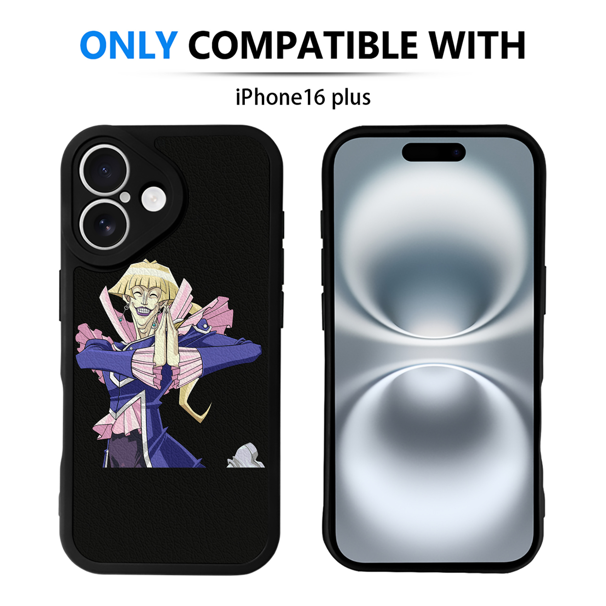 （画像用） 遊☆戯☆王 Yu-Gi-Oh! 【iPhone 16シリーズ対応】シリコンスマホケース（レザー調） 材質：シリコン